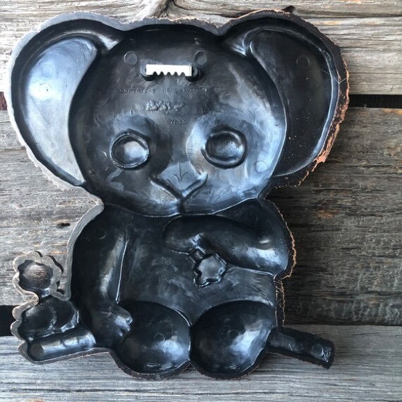 Vintage 70s Koala Bear wall art Plastic kitsch Coppercraft hanging 1970s decor - Picture 3 of 8